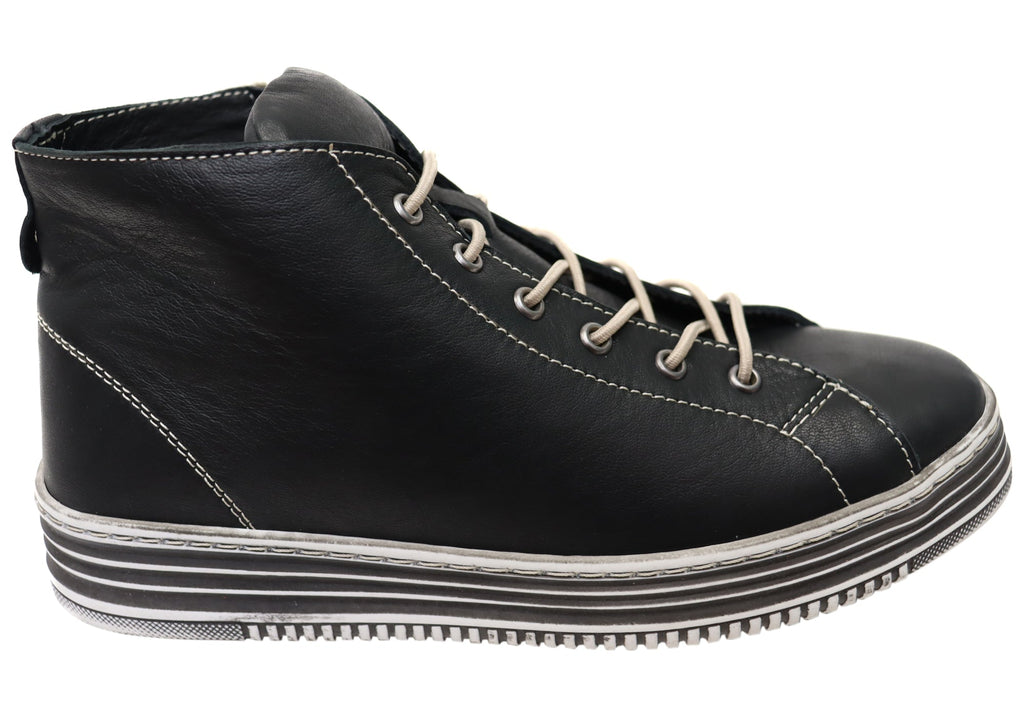 Ivy Womens European Comfortable Leather Ankle Boots