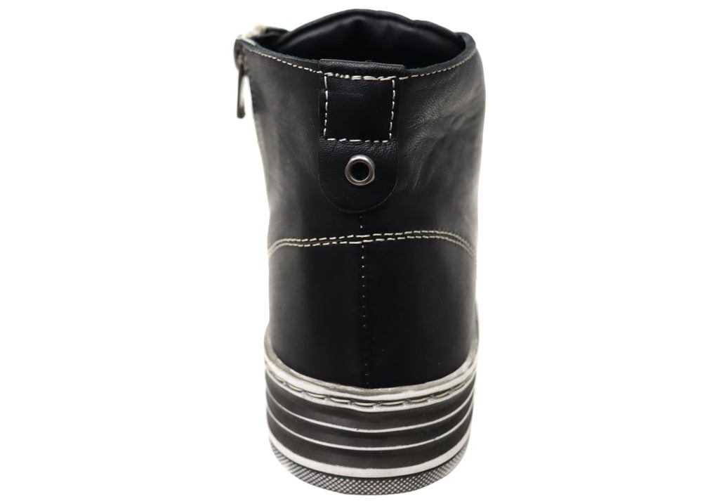 Ivy Womens European Comfortable Leather Ankle Boots