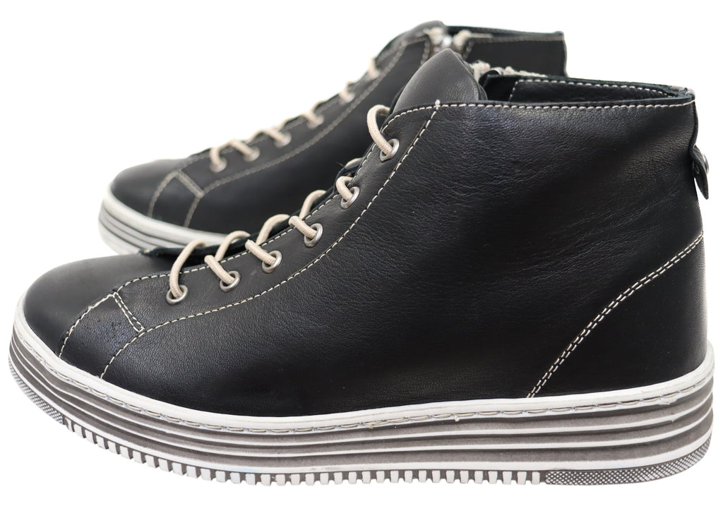 Ivy Womens European Comfortable Leather Ankle Boots