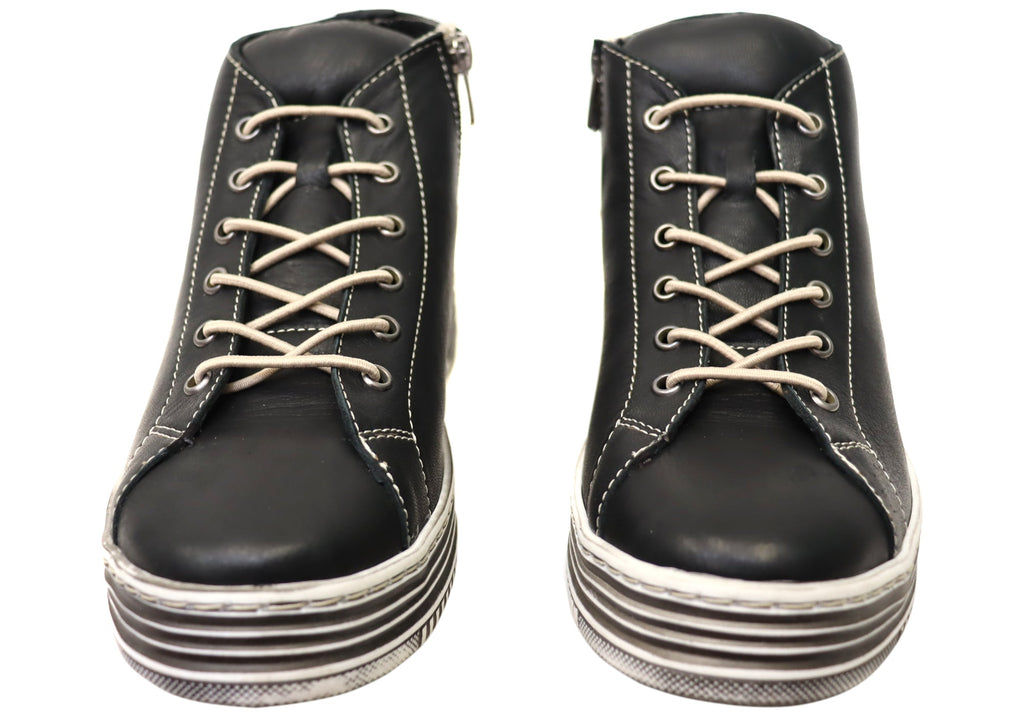 Ivy Womens European Comfortable Leather Ankle Boots