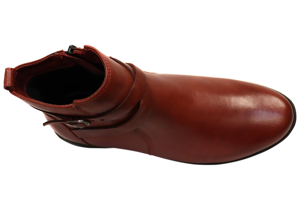 Nancy Womens Comfortable Brazilian Leather Ankle Boots