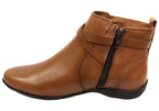 Nancy Womens Comfortable Brazilian Leather Ankle Boots