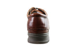 Lithgow Mens Leather Extra Wide Fit Comfortable Lace Up Shoes