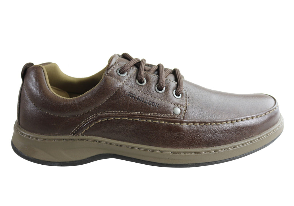 Mens Classic Lace Comfortable Leather Shoes Made In Brazil