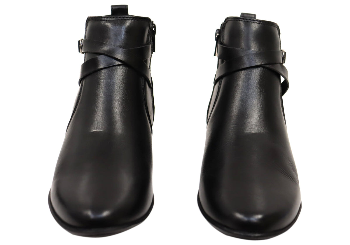 Nancy Womens Comfortable Brazilian Leather Ankle Boots