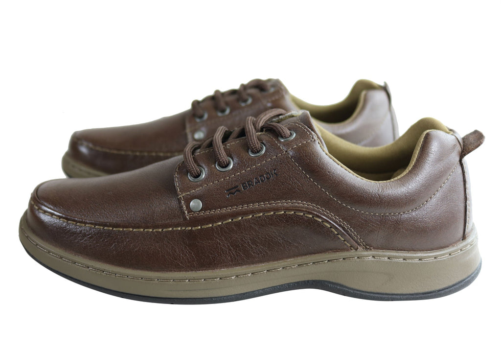 Mens Classic Lace Comfortable Leather Shoes Made In Brazil