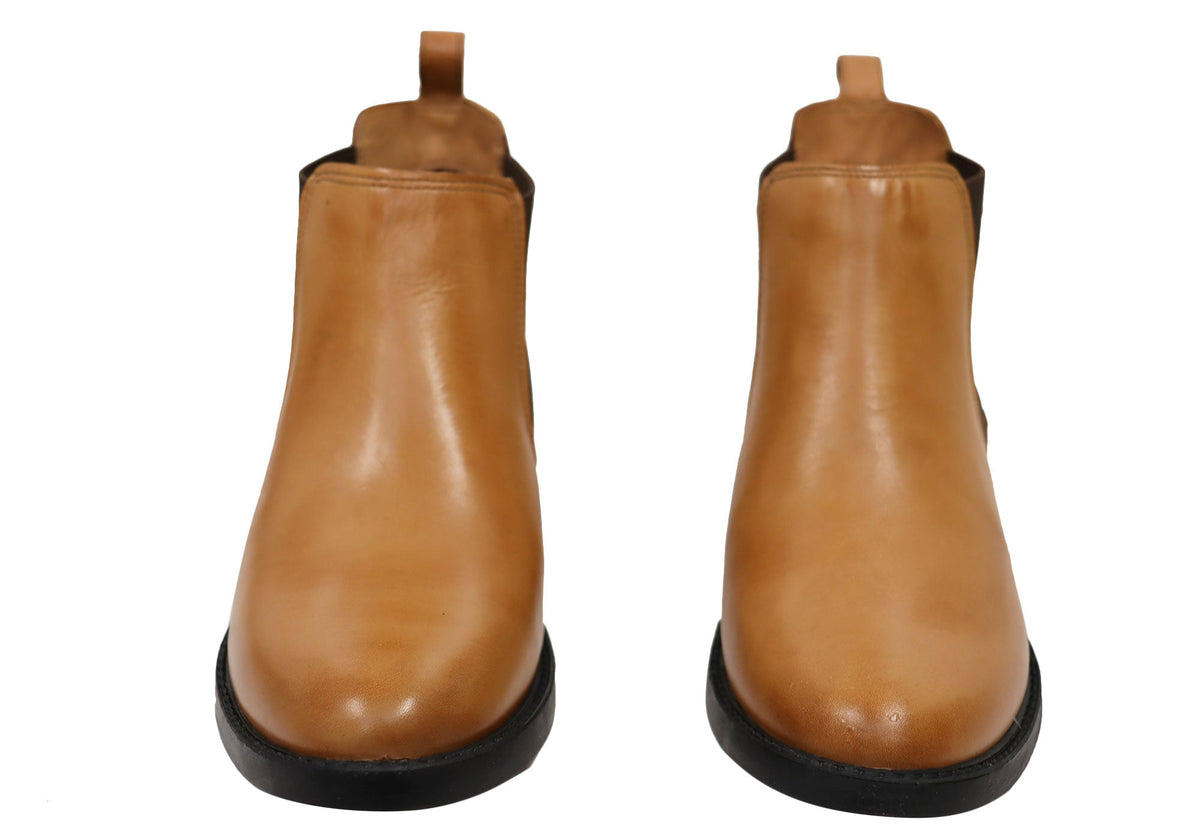 Meredith Womens Comfortable Brazilian Leather Ankle Boots