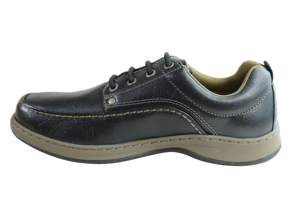 Mens Classic Lace Comfortable Leather Shoes Made In Brazil