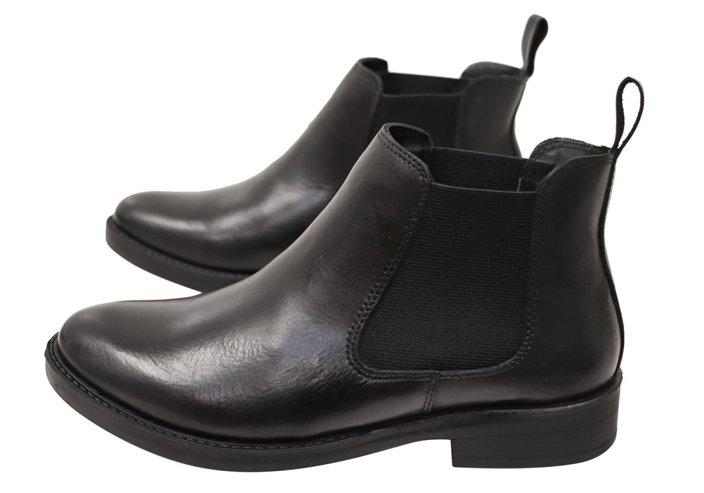 Meredith Womens Comfortable Brazilian Leather Ankle Boots