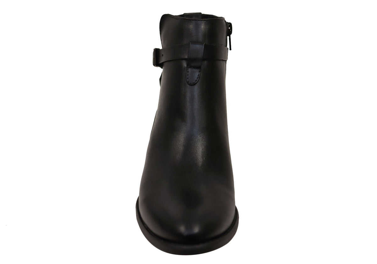 Willow Womens Comfortable Brazilian Leather Ankle Boots