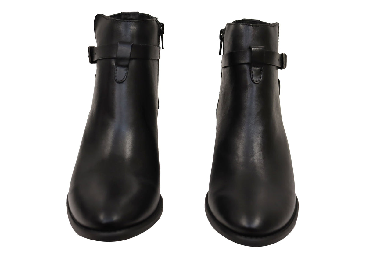 Willow Womens Comfortable Brazilian Leather Ankle Boots