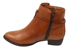 Willow Womens Comfortable Brazilian Leather Ankle Boots