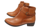 Willow Womens Comfortable Brazilian Leather Ankle Boots