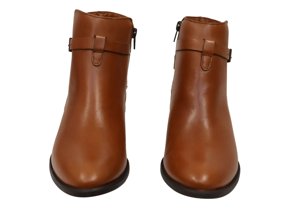 Willow Womens Comfortable Brazilian Leather Ankle Boots