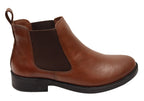 Meredith Womens Comfortable Brazilian Leather Ankle Boots