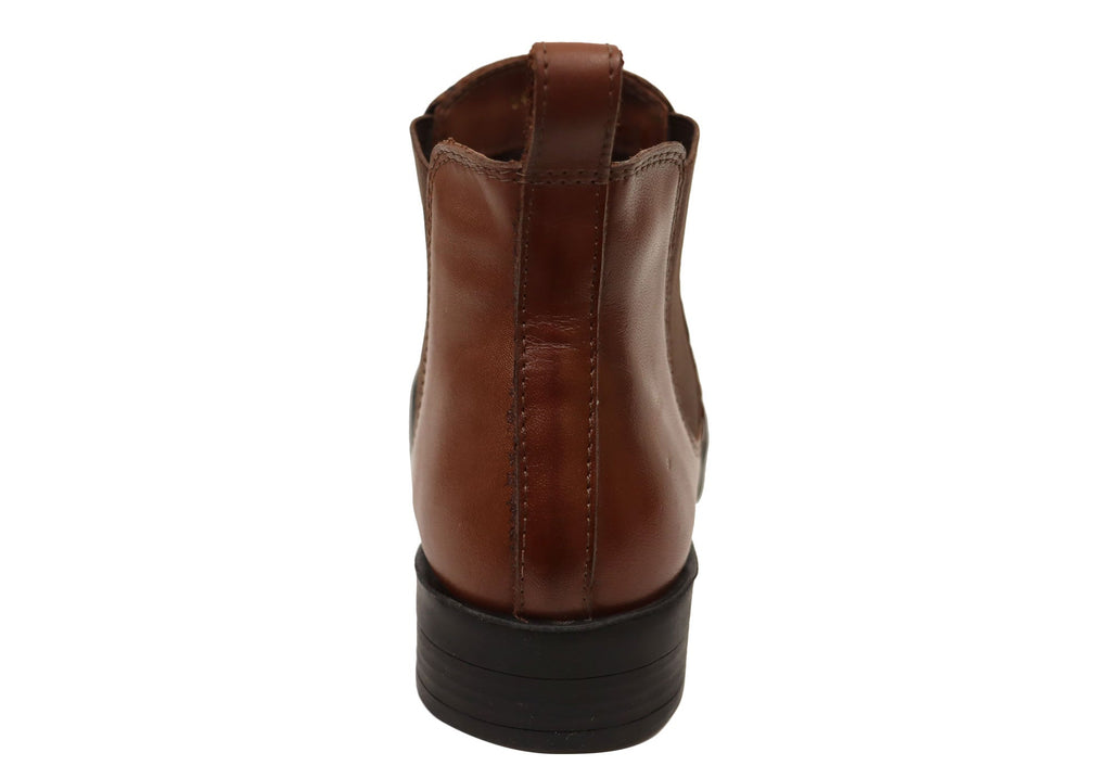 Meredith Womens Comfortable Brazilian Leather Ankle Boots