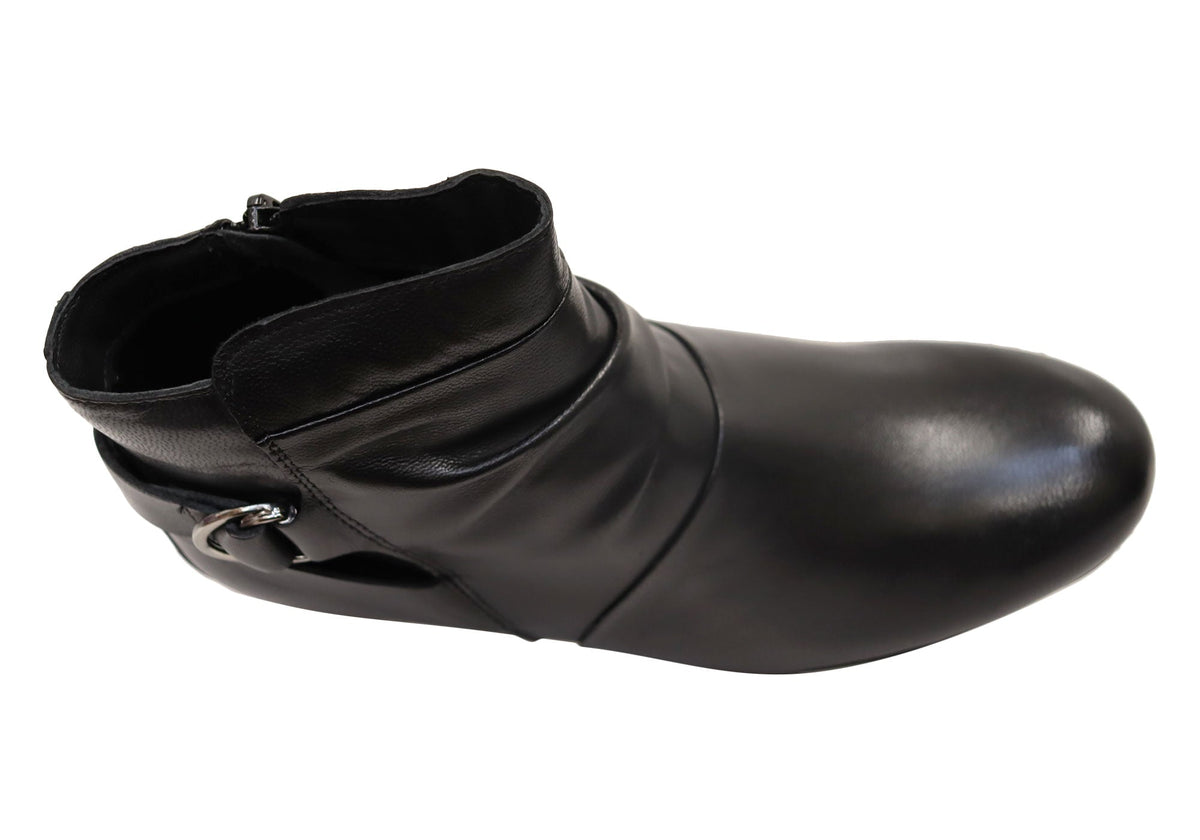 Lush Womens Comfortable Brazilian Leather Ankle Boots