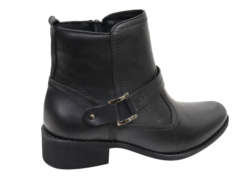 Lotus Womens Comfortable Brazilian Leather Ankle Boots