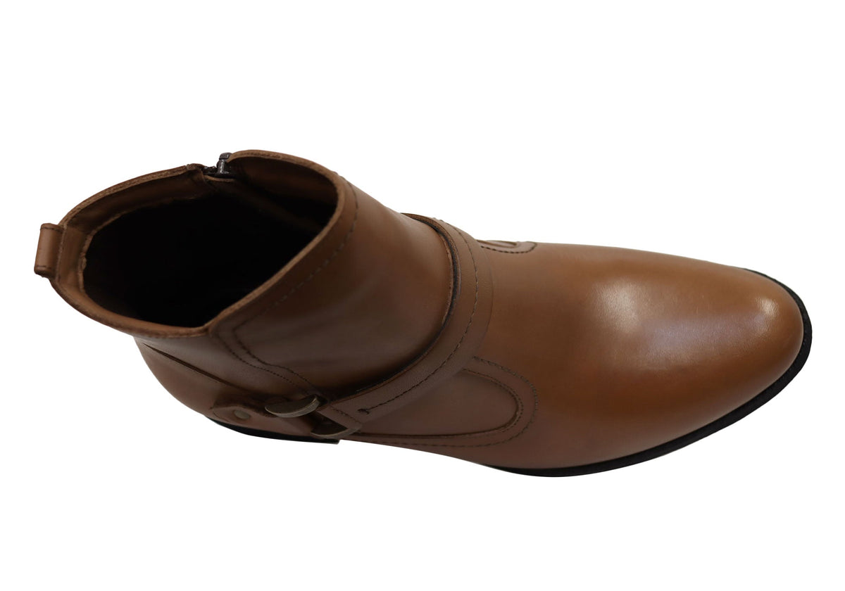 Lotus Womens Comfortable Brazilian Leather Ankle Boots