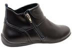 Ripple Womens Comfortable Leather Ankle Boots