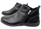 Ripple Womens Comfortable Leather Ankle Boots