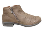 Matagi Womens Leather Comfortable Orthotic Friendly Ankle Boots