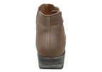 Matagi Womens Leather Comfortable Orthotic Friendly Ankle Boots