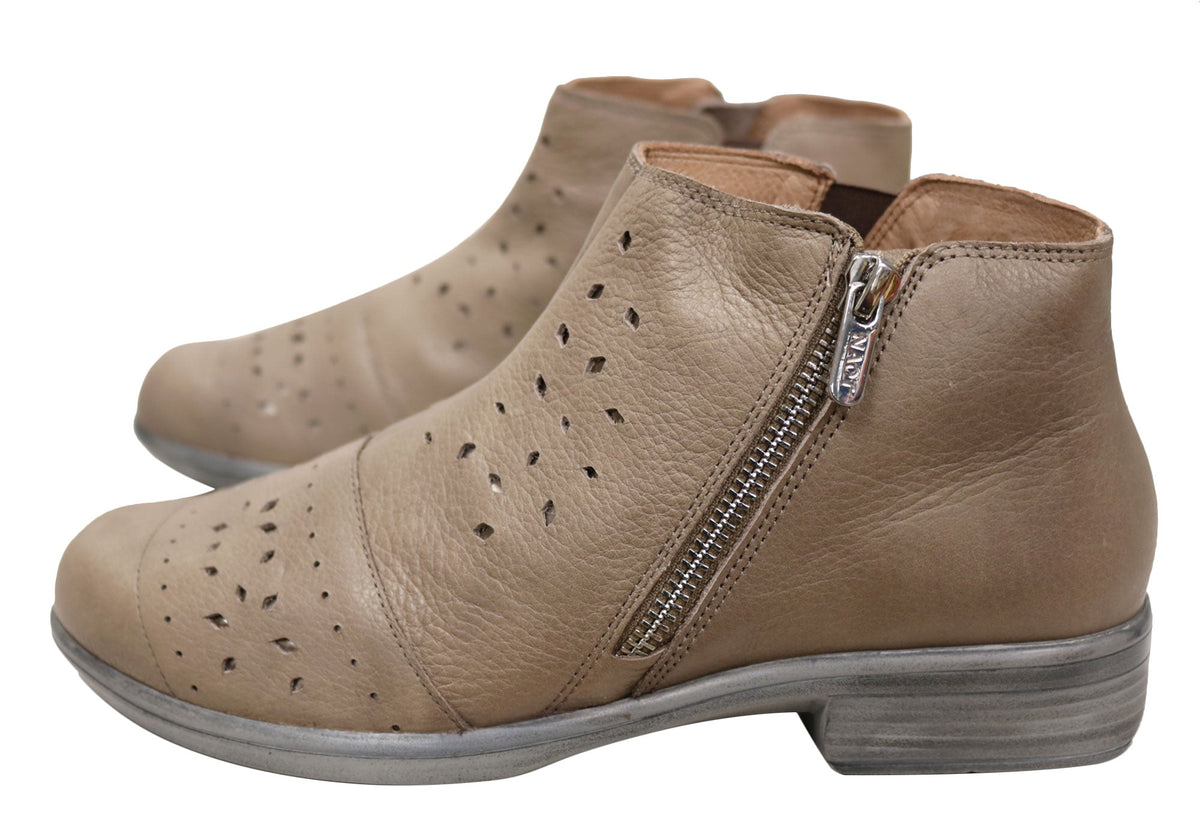 Matagi Womens Leather Comfortable Orthotic Friendly Ankle Boots
