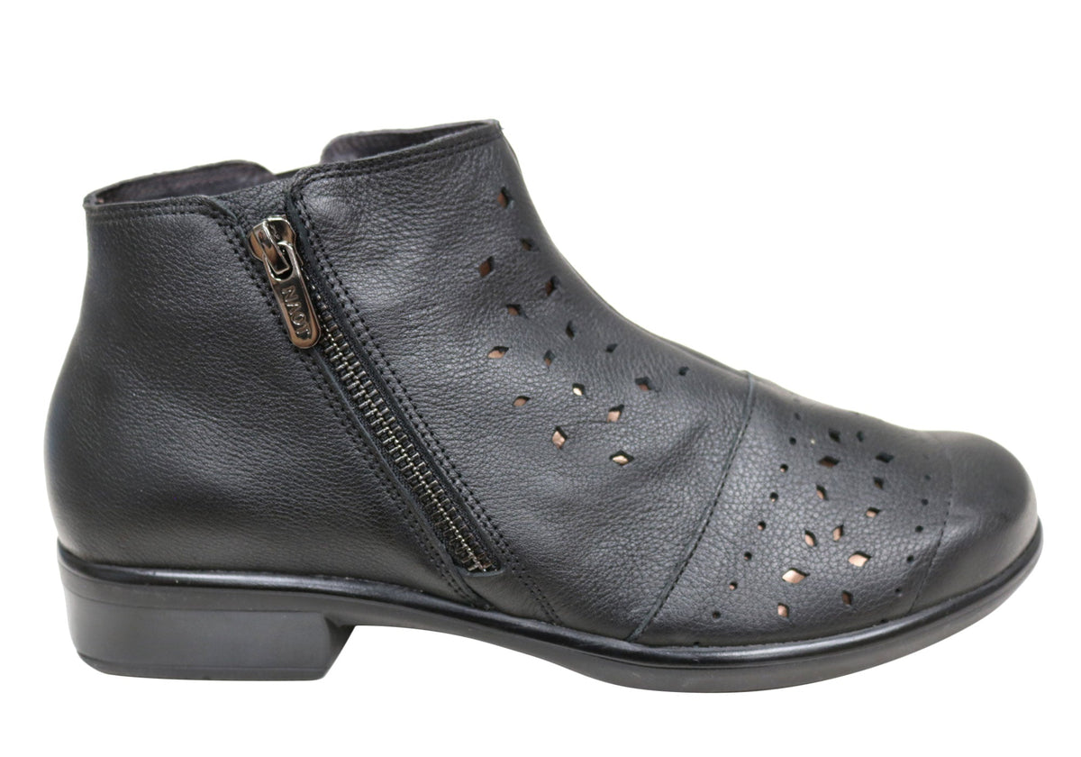 Matagi Womens Leather Comfortable Orthotic Friendly Ankle Boots