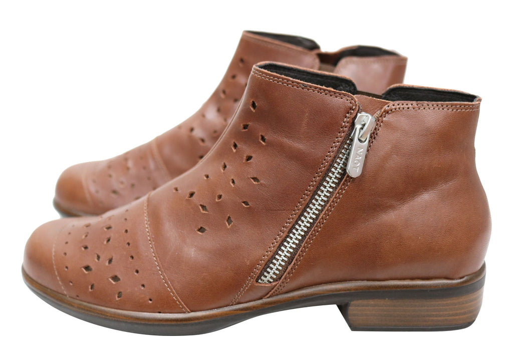 Matagi Womens Leather Comfortable Orthotic Friendly Ankle Boots