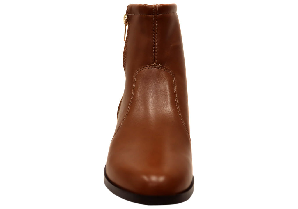 Polly Womens Comfortable Brazilian Low Heel Ankle Boots