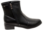 Polly Womens Comfortable Brazilian Low Heel Ankle Boots