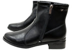Polly Womens Comfortable Brazilian Low Heel Ankle Boots