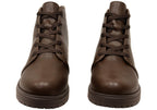 Casey Womens Comfortable Brazilian Lace Up Ankle Boots