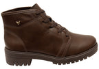 Casey Womens Comfortable Brazilian Lace Up Ankle Boots