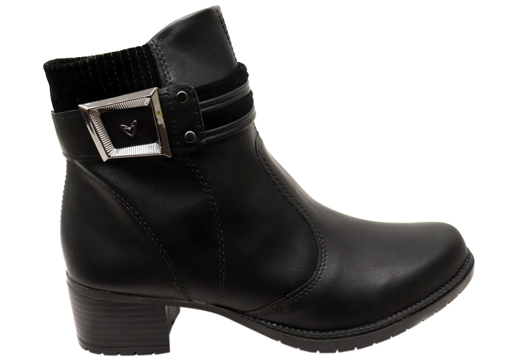 Sienna Womens Comfortable Brazilian Low Heel Ankle Boots