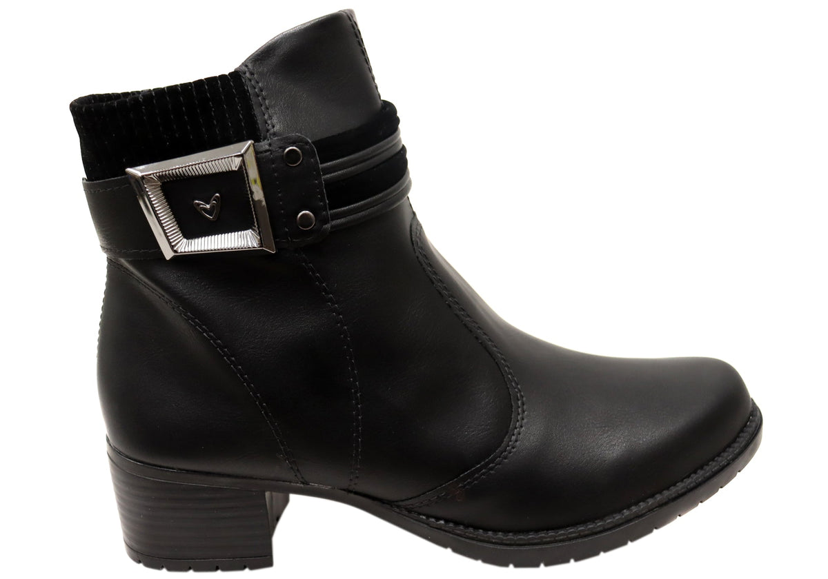 Sienna Womens Comfortable Brazilian Low Heel Ankle Boots
