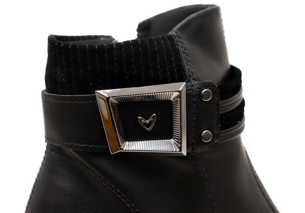Sienna Womens Comfortable Brazilian Low Heel Ankle Boots