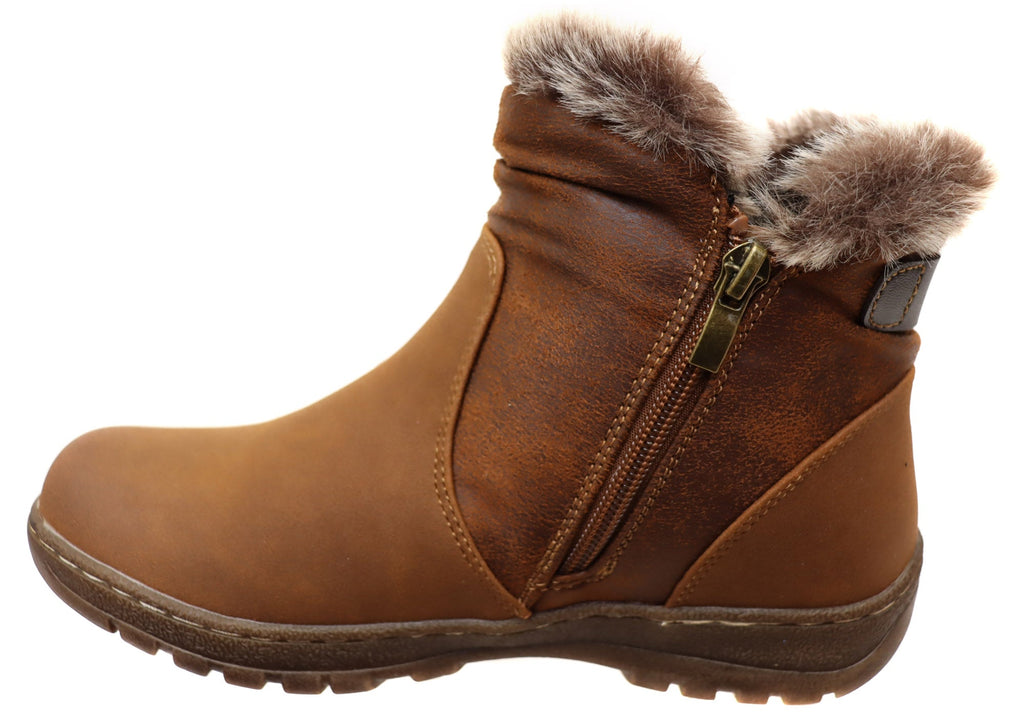 Ginger Womens Comfortable Ankle Boots