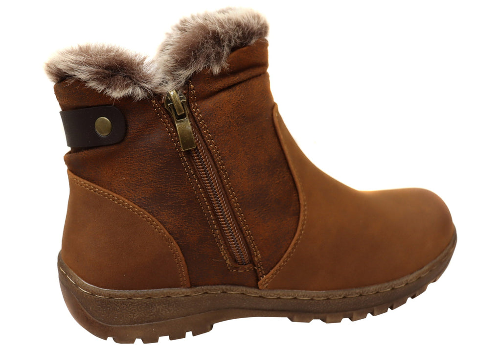 Ginger Womens Comfortable Ankle Boots