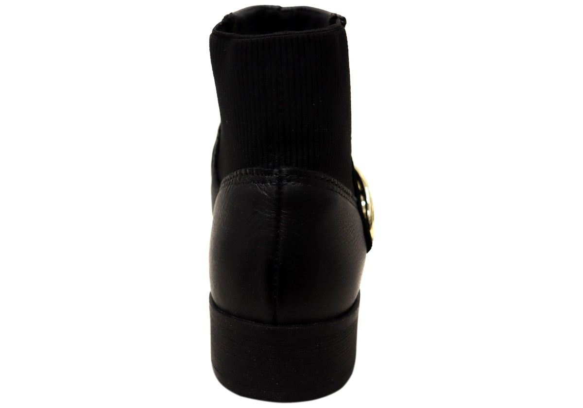 Alaka Womens Comfortable Leather Brazilian Ankle Boots