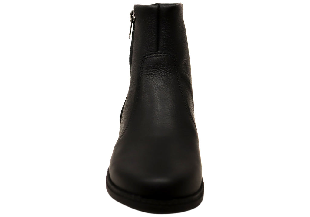 Angela Womens Comfortable Leather Brazilian Ankle Boots