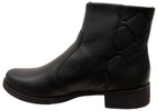 Angela Womens Comfortable Leather Brazilian Ankle Boots