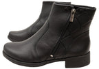 Angela Womens Comfortable Leather Brazilian Ankle Boots