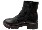 Bianka Womens Comfortable Brazilian Low Heel Ankle Boots