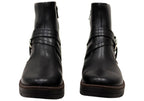 Bianka Womens Comfortable Brazilian Low Heel Ankle Boots