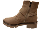 Bianka Womens Comfortable Brazilian Low Heel Ankle Boots