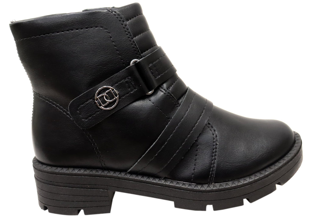 Billie Womens Comfortable Brazilian Low Heel Ankle Boots