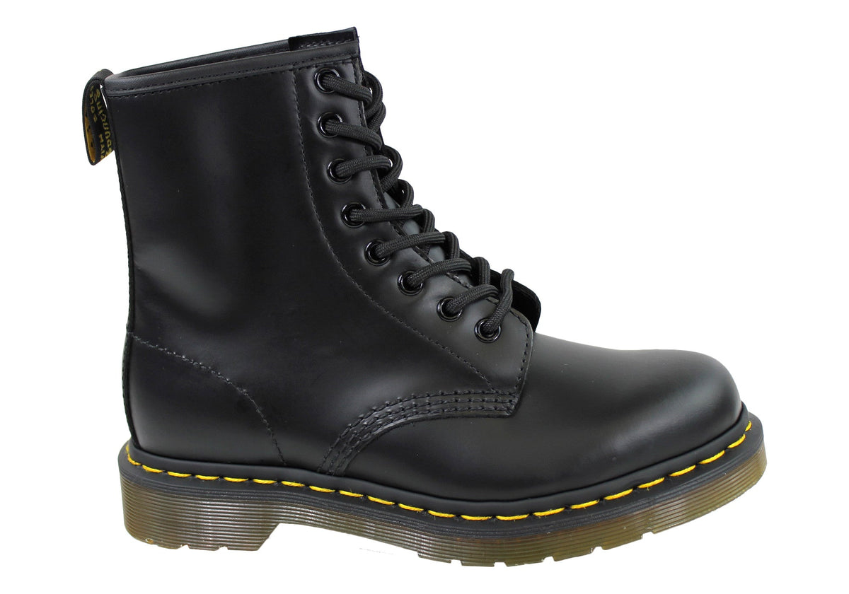 1460 Black Smooth Unisex Leather Lace Up Fashion Boots