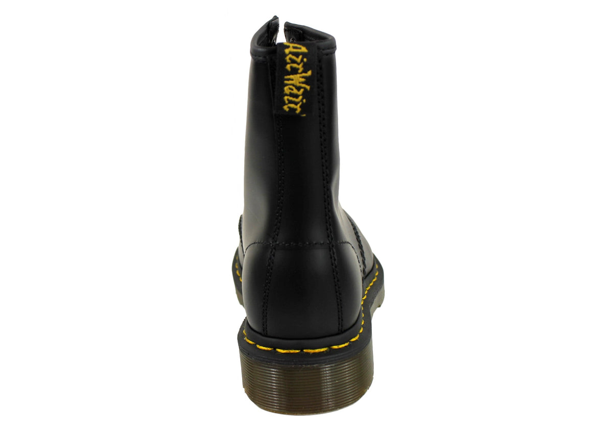 1460 Black Smooth Unisex Leather Lace Up Fashion Boots
